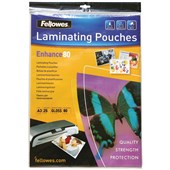 LAMINATING POUCH FELLOWES A3 80MIC PKT25