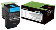 LEXMARK 80C8HC0 808HC TONER CARTRIDGE HIGH YIELD CYAN