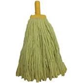 HARVEYS MOP HEAD SCREWFIT CUT END 400G 300MM YELLOW