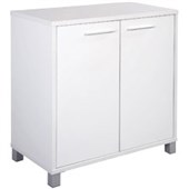 CUBIT CUPBOARD 2 SHELVES W900 X D450 X H900MM WHITE