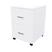 ZEALAND MOBILE 2 FILE LOCKABLE W465 X D500 X H660MM WHITE