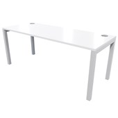 ZEALAND QUATRO DESK W1800 X D700 X H725MM SILVER BASE WHITE TOP