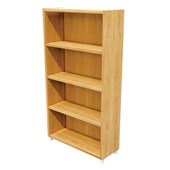 ZEALAND BOOKCASE 3 SHELVES W800 X D300 X H1500MM WITH 50MM FEET TAWA