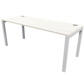 ZEALAND QUATRO DESK W1800 X D700 X H725MM SILVER BASE COASTAL ELM TOP