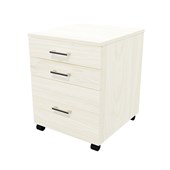 ZEALAND MOBILE 2 DRAWER 1 FILE W465 X D500 X H600MM COASTAL ELM