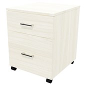 ZEALAND MOBILE 1 DRAWER 1 FILE W465 X D500 X H600MM COASTAL ELM