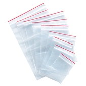 MINIGRIP PLASTIC BAG RESEALABLE 35MU W75 X L100MM CLEAR PACK 100