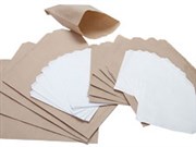 FLAT PAPER BAG NO3 W185 X H220MM BROWN PACK 1000