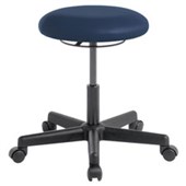 EDEN BUTTON STOOL HEIGHT ADJUSTABLE 1LEVER CASTOR BASE CHARISMA NAVY