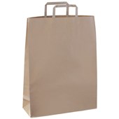 PAPER BAG NO40 CARRY FLAT HANDLE L285 X W100 X D200MM CTN 500