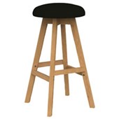 KNIGHT LUNA BUTTON BARSTOOL BLACK