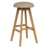 KNIGHT LUNA BUTTON BARSTOOL CAMEL