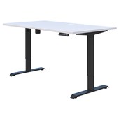 DUO II ELECTRIC DESK W1800 X D800 X H6951145MM BLACK FRAME SNOWDRIFT