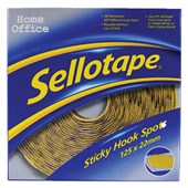 SELLOTAPE STICKY HOOK SPOTS PERMANENT 22MM PACK 125