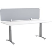 BOYD VISUALS ACOUSTIC DESK SCREEN L1500 X H400MM LIGHT GREY