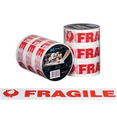 MPH MESSAGE TAPE RED ON WHITE 48MM X 100M FRAGILE