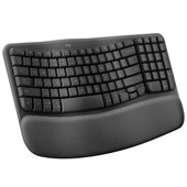 LOGITECH WAVE KEYS WIRELESS ERGONOMIC KEYBOARD BLACK