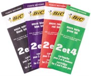 BIC BALLPOINT PEN REFILL FOR 4 COLOUR MEDIUM 10MM BLACK