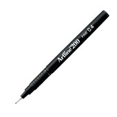 ARTLINE 200 FINELINER PEN 04MM BLACK