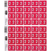 FILECORP CEZI NUMERIC LABEL 2 03FCHLNUM 40 LABELS