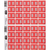 FILECORP CEZI NUMERIC LABEL 8 03FCHLNUM 40 LABELS