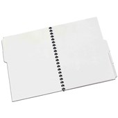 MARBIG MANILLA DIVIDER UNPUNCHED 10 TAB A4 WHITE