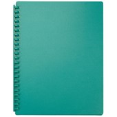 FM DISPLAY BOOK REFILLABLE 20 POCKET A4 GREEN