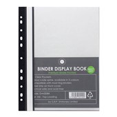 GBP BINDER DISPLAY BOOK 20 POCKET A4 BLACK