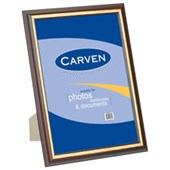 CARVEN DOCUMENT FRAME A4 REDWOODGOLD