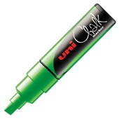 UNIBALL CHALK MARKER CHISEL TIP 8MM FLUORO GREEN