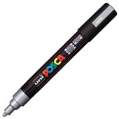 POSCA PC5M PAINT MARKER BULLET MEDIUM 25MM SILVER