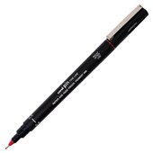 UNI PIN FIBRE TIP PEN 04200 PERMANENT 04MM RED