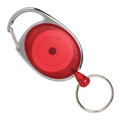 REXEL ID RETRACTABLE SNAP LOCK KEY HOLDER REEL RED HANGSELL