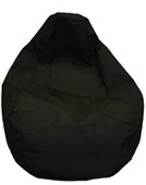 PREMIUM CANVAS BEAN BAG BLACK FILLED WITH 200L OF BEANS