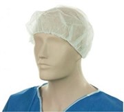 POLYPROPYLENE BOUFFANT HATS WHITE 610MM 12GSM BOX  600 MPH