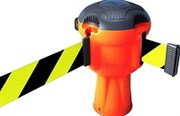 CONE TOP RETRACTABLE BELT 91M ORANGE WITH BLACKYELLOW BELT