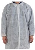 SBPP LAB VISITORS COAT EXTRA LARGE 1400MM X 775MM WHITE