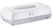 FLAT TISSUE DISPENSER WHITE 100 SHEET CAPACITY MPH