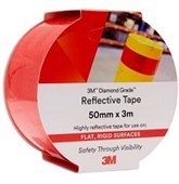 3M DIAMOND GRADE REFLECTIVE TAPE 98372 RED 50MM X 3M ROLL